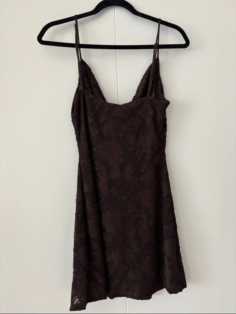 Dynamite Brown Lace Midi Slip Dress - Picture 2 of 2